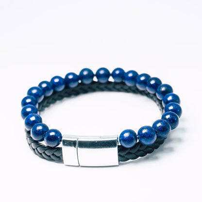 Pulsera hombre lapislázuli