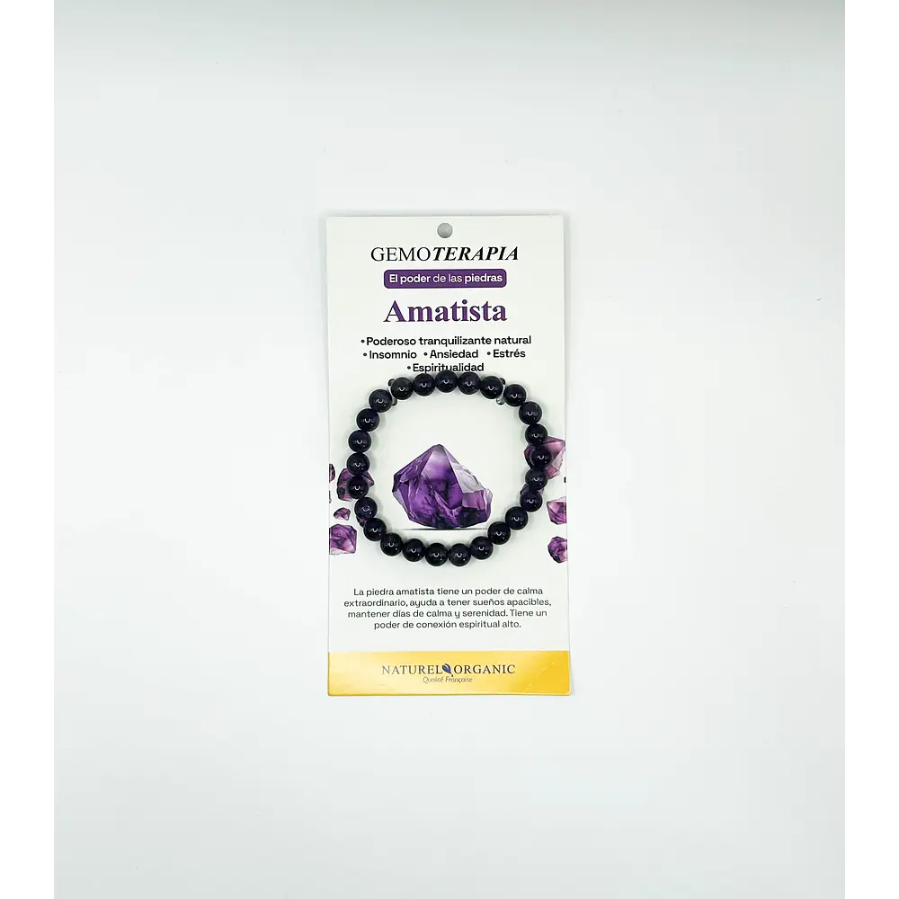 Pulsera unisex amatista