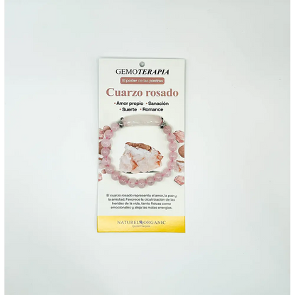 Pulsera mujer cuarzo rosado