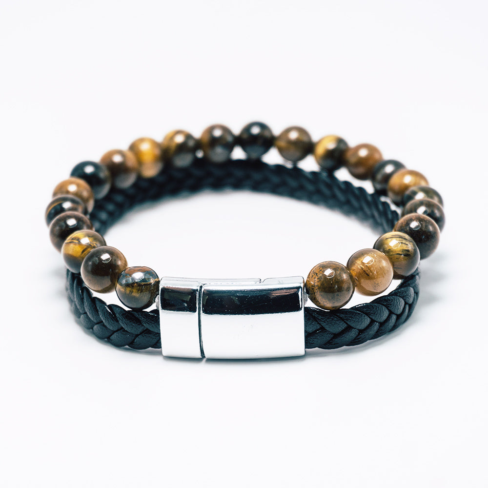 Pulsera hombre ojo de tigre