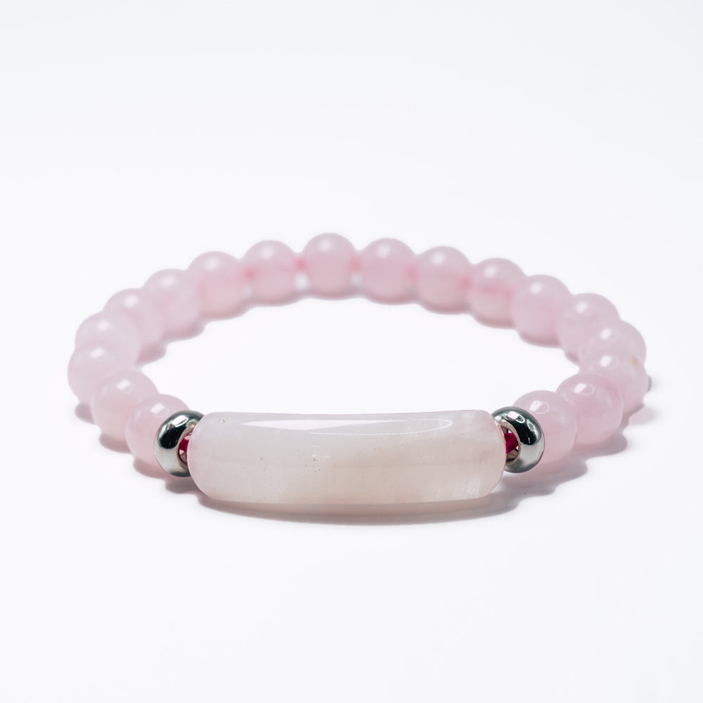 Pulsera mujer cuarzo rosado